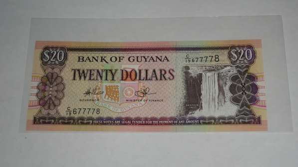 Гайана, 20 долларов, 2009 г., Unc