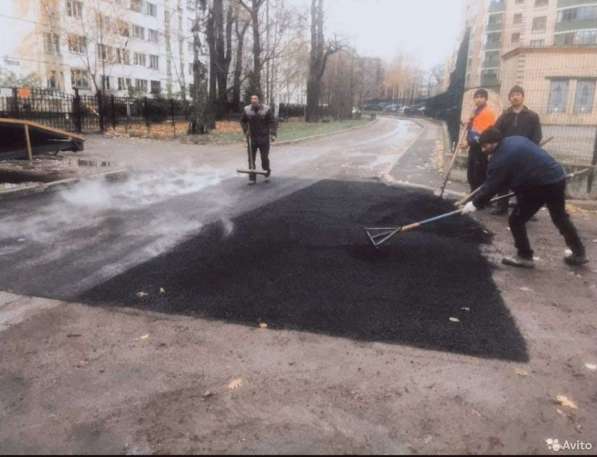 Асфальтирование, Ямочный ремонт, Укладка асфальта в Санкт-Петербурге фото 3