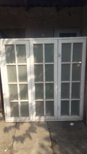 Продам окна 3 шт двухрамные деревянные состояние новое в Махачкале