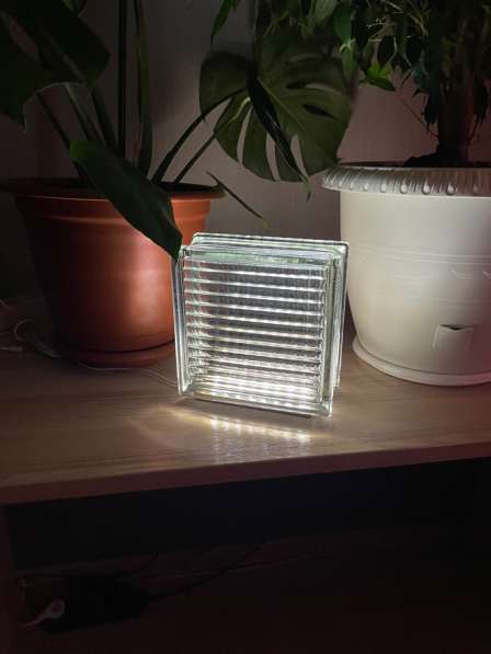 Светильник из стеклоблока в Саратове фото 4