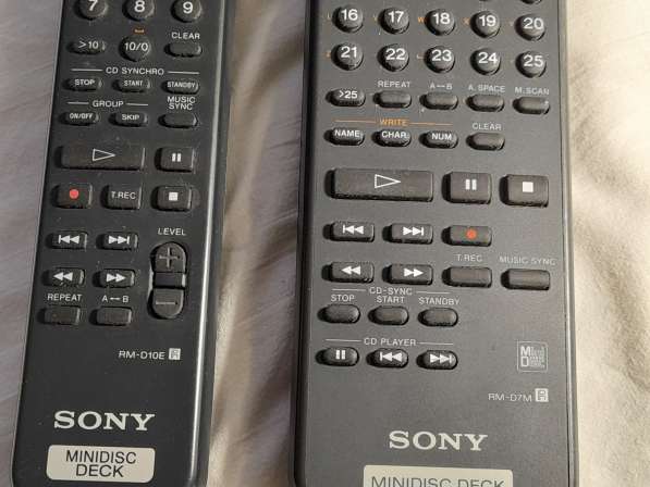 Пульты от минидисковых дек SONY в Челябинске фото 7