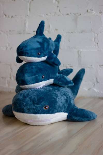 Синие Акулы из Икеа на 60, 80, 100 и 120 см в Воронеже