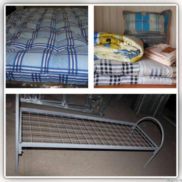 Кровати одно- и двухъярусные металлические для рабочих в Луховицах