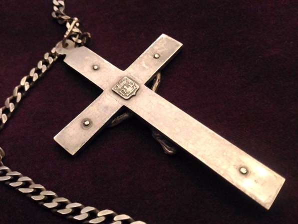 Крест наперсный аббатский (епископский) серебро, Италия в Москве фото 6