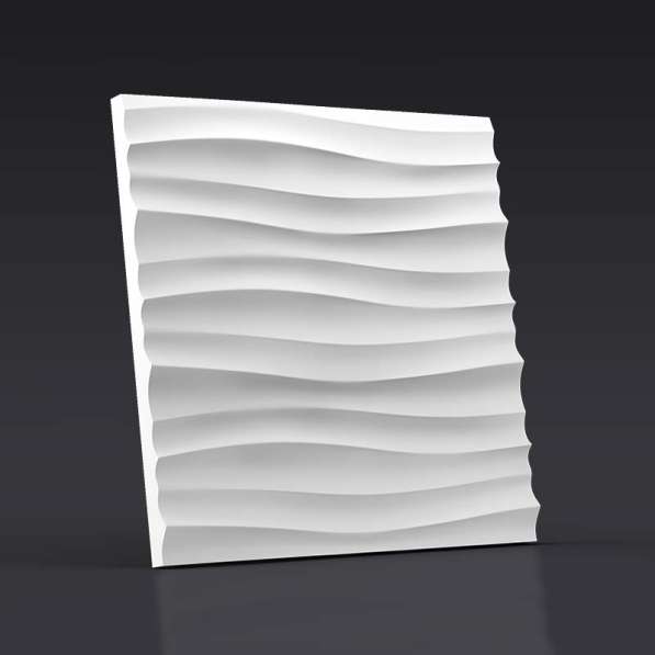Гипсовые 3D панели - Волна горизонтальная мелкая