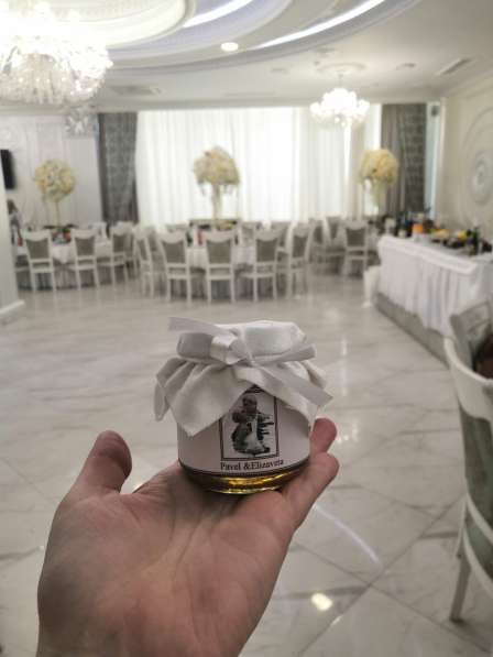 Подарки гостям на свадьбу - баночки с медом в Ростове-на-Дону фото 3