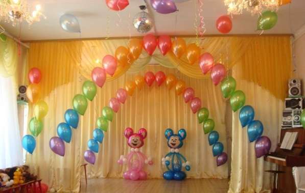 Оформление воздушными шарами в школе и детском саду. Алёна E в фото 6