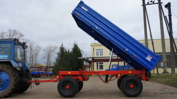 Самосвальный трехсторонний прицеп 2ПТС-4,5 для тракторов в Оренбурге фото 4