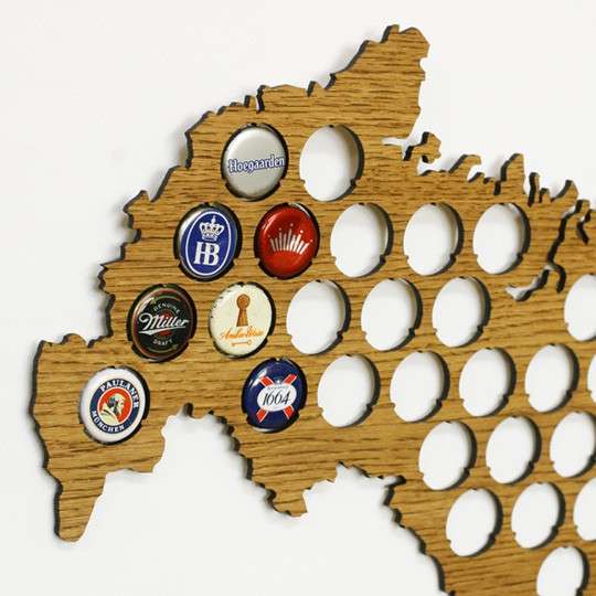 Копилка - карта для пивных крышек Beer Cap Map в Москве фото 6