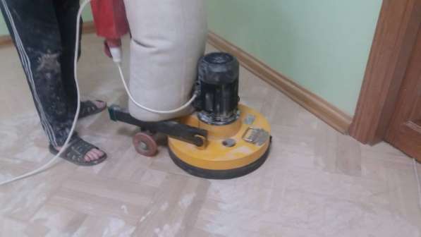 Шлифовка пола, паркет и лакировка в 