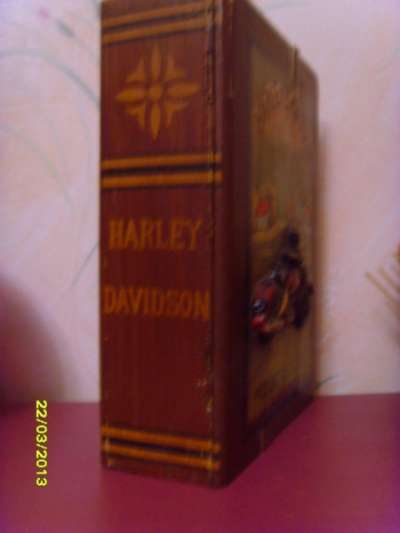 Шкатулка Харлейдевидсон ретро деревянная в Казани фото 3
