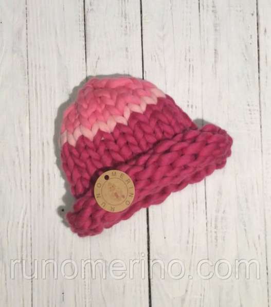 Толстая пряжа ручного прядения цвет №5 ФУКСИЯ в фото 8