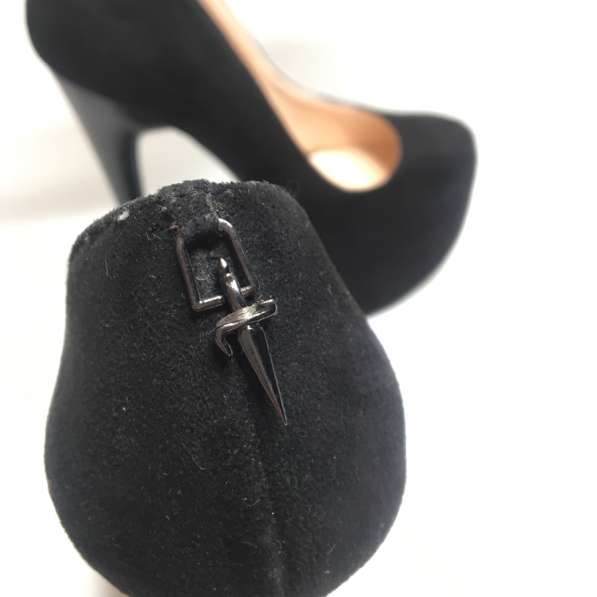 Туфли женские 35 36 размер замша шпилька черные в Екатеринбурге