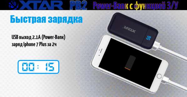 Xtar Xtar PB2 Power Bank с функцией зарядного устройства Li-Ion в Москве фото 3