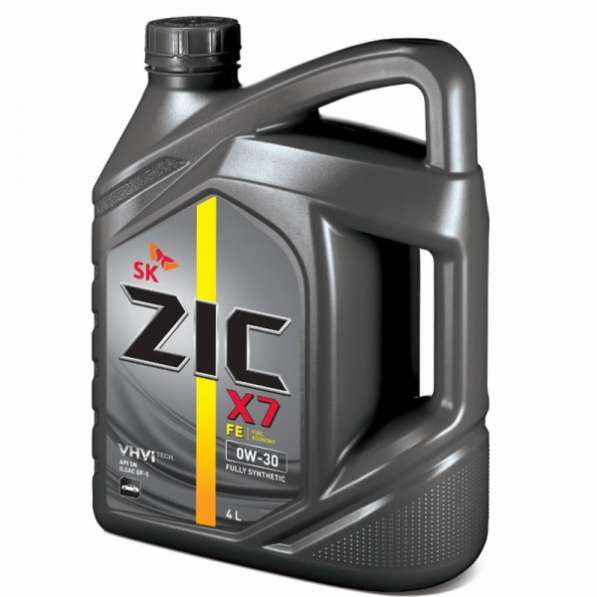 Масло Zic X7 FE 0W30 4литра синтетика
