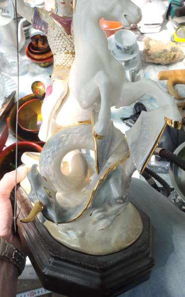 Фарфоровая скульптура Георгий Победоносец, авторский фарфор в Ставрополе фото 8
