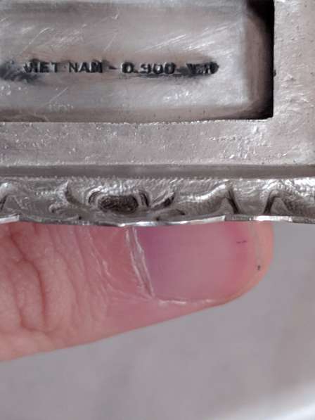 Спичечница, Вьетнам, серебро 900 проба (875 проба) в Москве фото 6