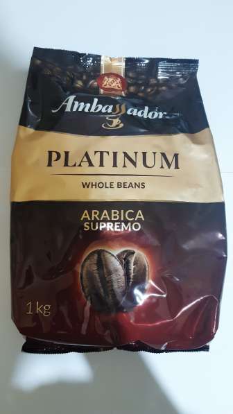 Кофе в зернах Ambassador Platinum, пакет, 1000г