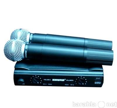Микрофон SHURE SM58 радиосистема­ 2 мик. SHURE SM58