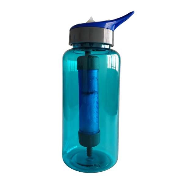 1.5-liter outdoor sports BPA-free filter water bottle