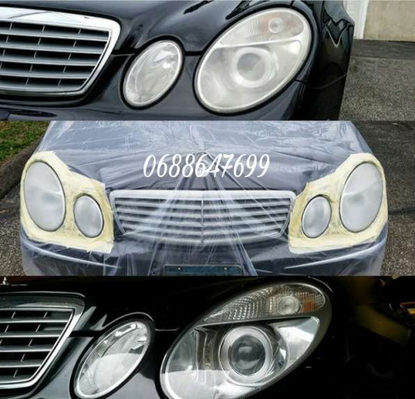 Полировка и бронирования фар в 