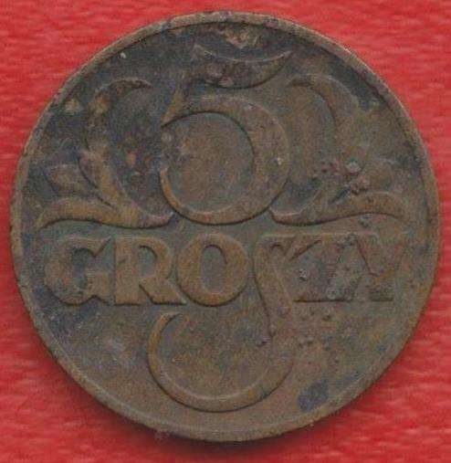 Польша 5 грош 1938 г.