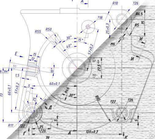 Оцифровка чертежей в autocad в Краснодаре фото 3