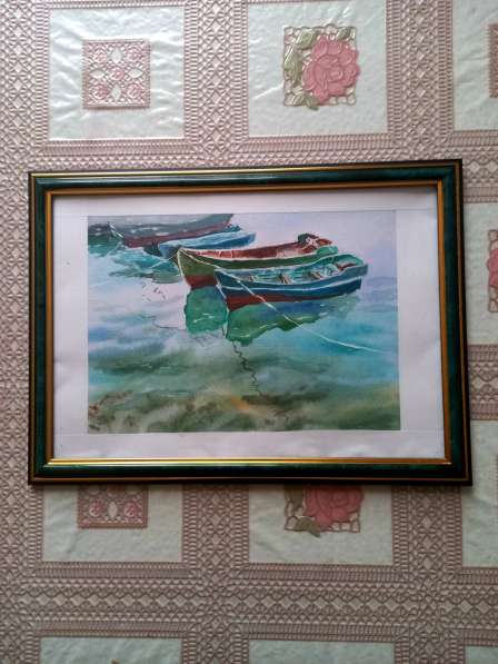 Картина ручной работы "Лодки в Балаклаве"