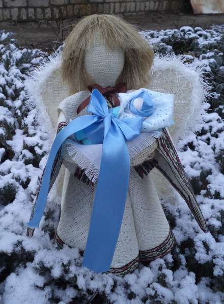 Текстильная кукла ручной работы Ангел ожидания чуда