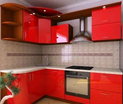 Кухонный гарнитур Красный глянец