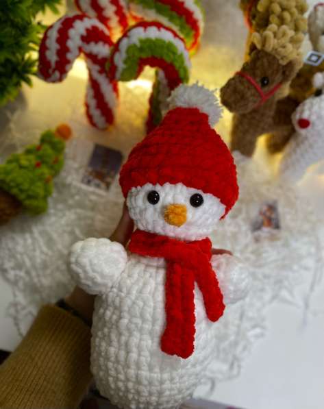 Мягкая игрушка снеговик