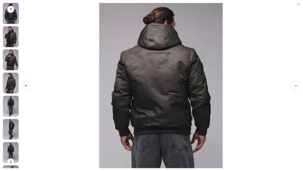 Куртка зимняя мужская пилот (бомбер) в Петрозаводске фото 3