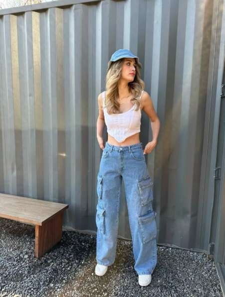 Джинсы карго с карманами в Видном