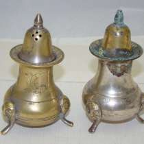 Солонка и перечница старинные (Q803), в Москве