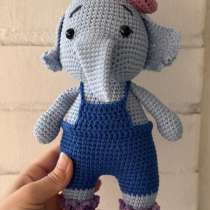 Вязаная игрушка Слоник, в Санкт-Петербурге