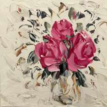 Картина маслом Цветы масттхином, в Москве