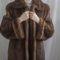 Шуба женская норковая, размер 50-52, цвет светло-коричневый, в Красноярске