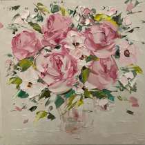 Картина маслом Цветы Мастихином, в Москве