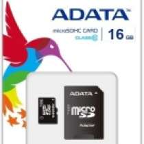 Карта памяти A-data MicroSD 16Gb Class 10, в Москве