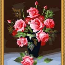 Алмазная мозайка Розы в вазе, в Екатеринбурге