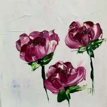 Картина маслом ЦВЕТЫ, в Москве