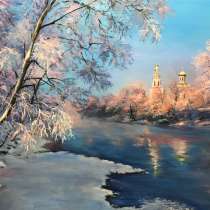 Картина маслом &laquo;Зимнее утро&raquo;, в Кировске