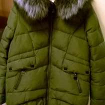 Пуховик- зимняя куртка женская с опушкой чернобурки, в Самаре