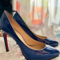 Туфли Christian Louboutin оригинал темно-синие, в Санкт-Петербурге