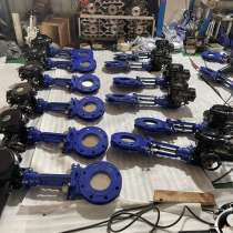 Задвижки шиберно-ножевые фланцевые с электроприводом, в г.Вэньчжоу