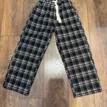 Клетчатые штаны детские утепленные, в Москве