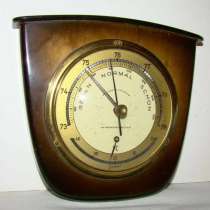 Барометр с термометром старинный (F423), в Москве