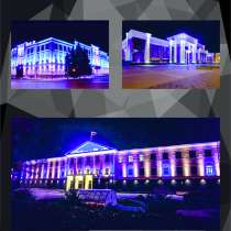 Подсветка фасадов зданий, в Владивостоке
