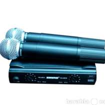 Микрофон SHURE SM58 радиосистема­ 2 мик. SHURE SM58, в Москве