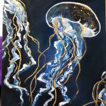 Картина интерьерная. Медузы, в Москве
